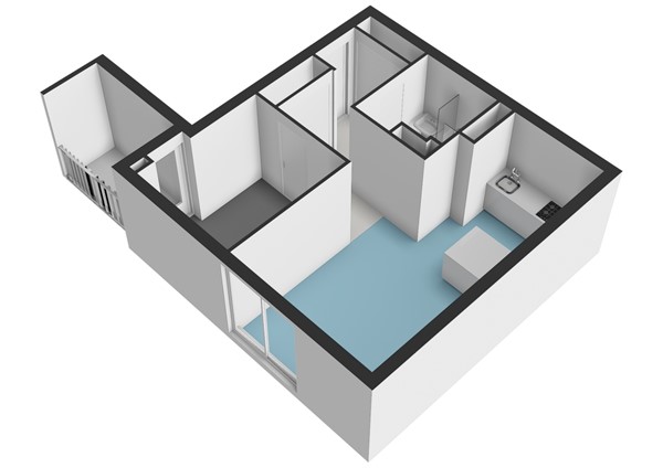 Floorplan - Iepenweg 23e, 1091 JL Amsterdam